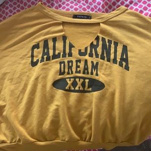 Mustard Yellow Crop Top